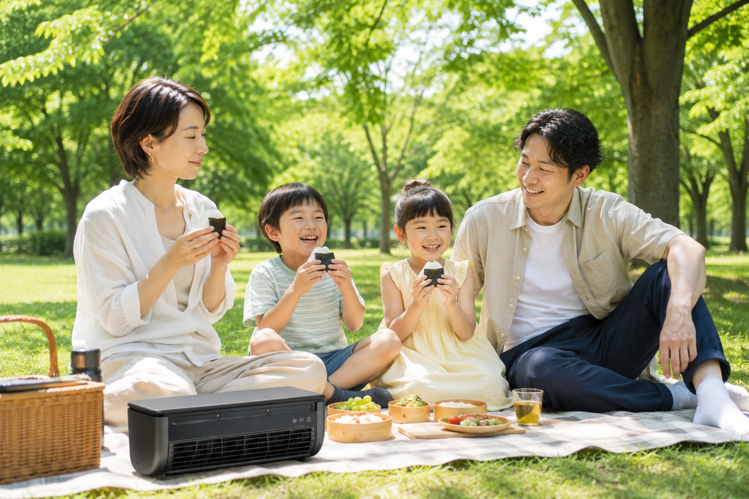 公園・家族で夜風 YOKAZE